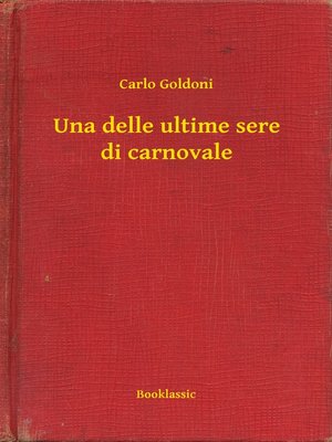 cover image of Una delle ultime sere di carnovale